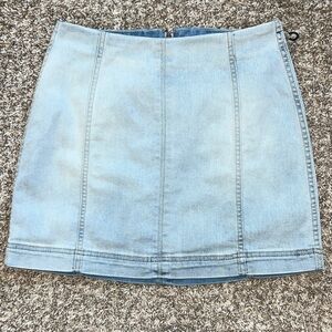 Wild Fable Denim Mini Skirt - Size 4 - Bleached Denim